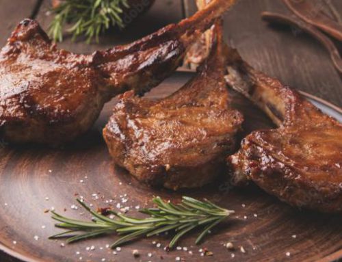 Lavender lamb chops