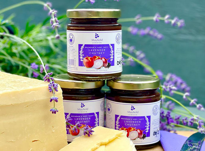 Delicious jams and chutneys made with lavender from Mayfield Lavender Farm