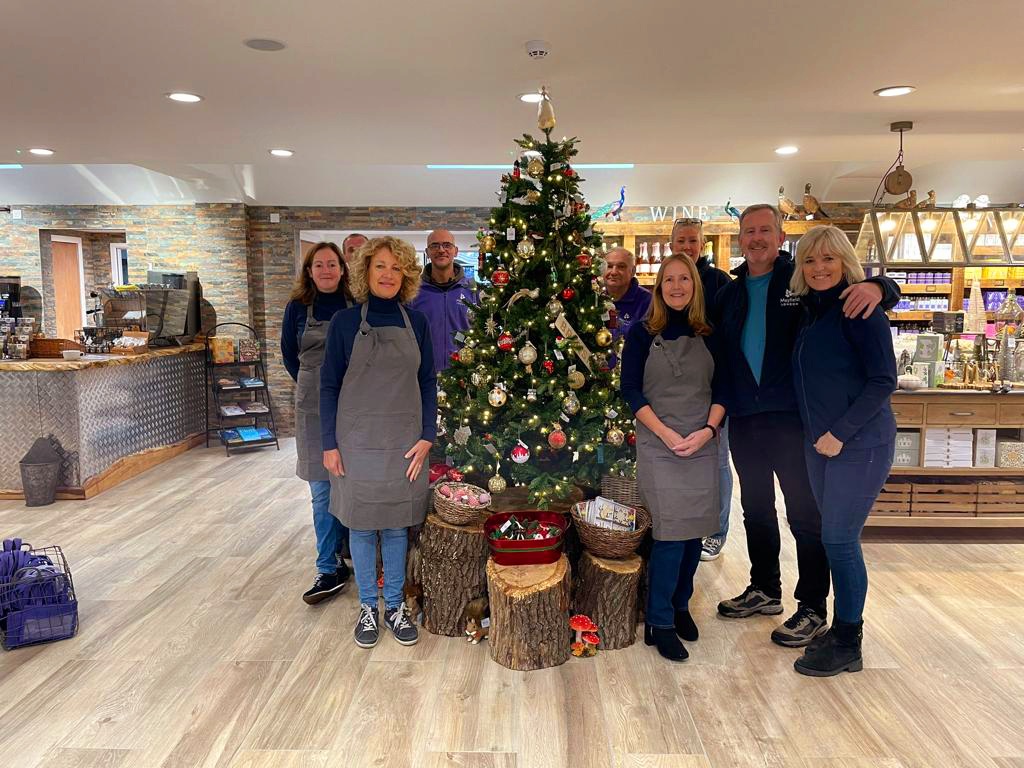 christmas shop at Mayfield Lavender Gift Shop and Coffee Bar