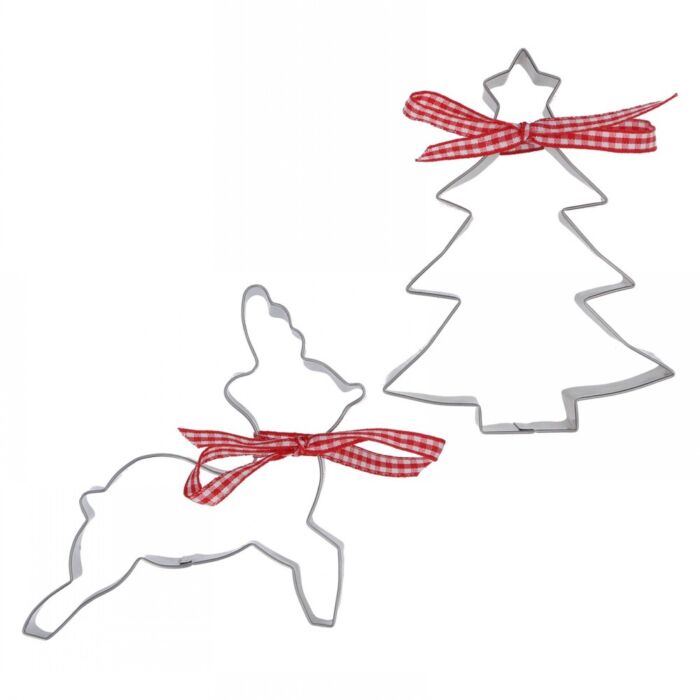 Metal Tree/Deer Cookie Cutters