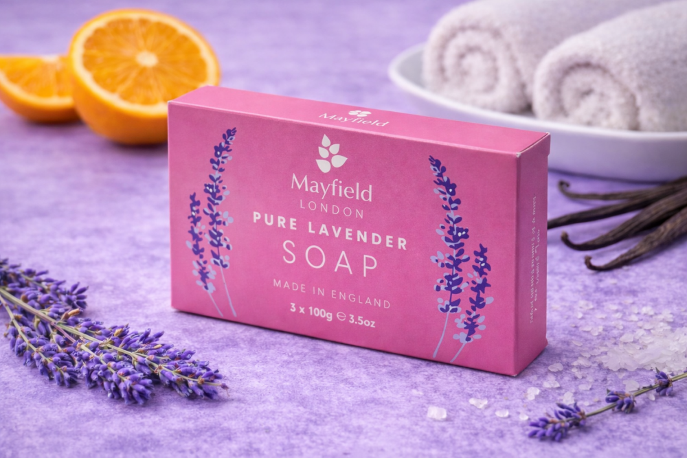Orange Vanilla Rose & Lavender Soap Trio
